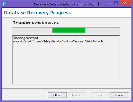 Windows Desktop Search database recovery